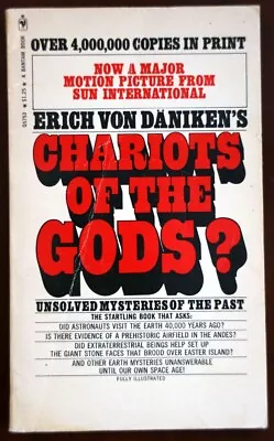 Chariots Of The Gods? By Erich Von Daniken 1974 Vintage Paperback 43rd Printing • £16.21