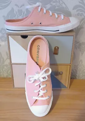 CONVERSE ALL STARS Coral Canvas Dainty Backless Mule Trainer [UK 5] • £19.99