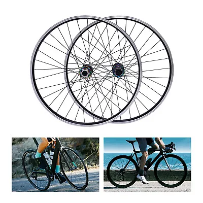 29  MTB Bike Wheel Set Quick Release Aluminum Alloy Hub Disc Brake Rim • $100.01