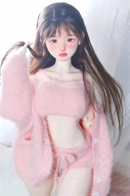BJD Doll Clothing Only Warm Knitted Coat+Top+Shorts For 1/4 1/3 MSD SD SD16 • $39.99
