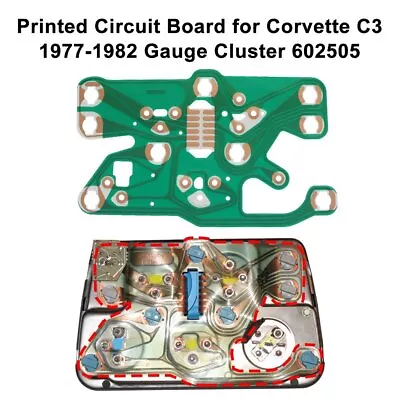 For Corvette C3 1977-1982 Gauge Cluster Meter 602505 Printed Circuit Board • £33.60