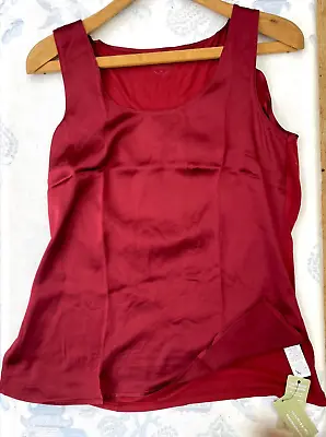 Intimissimi Beautiful Silk Slip Ribbon Red Medium REDUCED £17!!! Post Paid!!! • £17