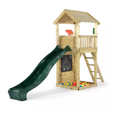 £549.99 • Buy Plumplay Climbing Frame Kids Child W/Slide & Accessories Wooden Lookout Tower