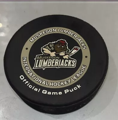 Muskegon Lumberjacks IHL Official Game Hockey Puck • $7.99