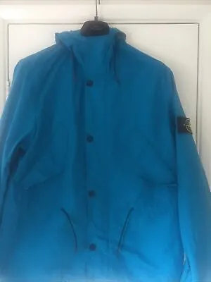 STONE ISLAND MICRO REPS COBALT BLUE PARKA Medium Fits  L TO Xl LIAM GALLAGHER • £370