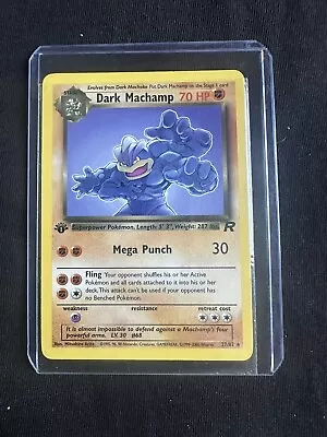 1st Edition Dark Machamp Non Holo 10/82 Team Rocket Pokemon Card Excellent - NM • £2.20