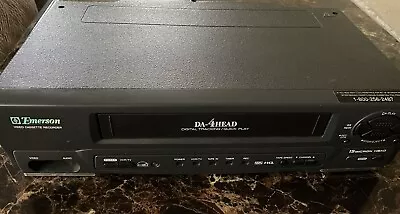 Emerson VCR EWV401B 19 Micron 4 Head VHS Player NO REMOTE **Tested Working** • $40