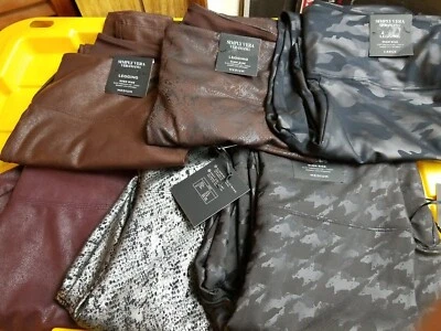 $24.99 • Buy Simply Vera By Vera Wang High Rise Live-In Faux Leather Leggings Reg & Plus  NWT