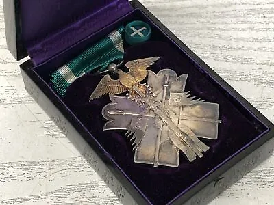 Y3226 KUNSHO Order Of The Golden Kite 7th Prize Box Japanese Military Medal • $129