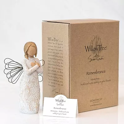 New Demdaco WILLOW TREE Figurine ~ Angel Of Remembrance ~2001~Signed • $19.95