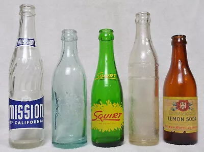 LOT Montana Soda Bottles ACL Embossed Helena Bottling Works Error Squirt Mission • $49