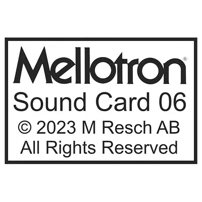 Mellotron Sound Card 06 Expansion Card For M4000D Instruments With 128 Sounds • $499