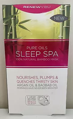 Montagne Jeunesse UK Renew You Pure Oils 4pk Sleep Spa Bamboo Fabric Masks • $15