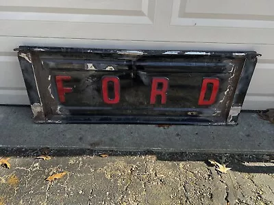 ❤️ Vtg FORD 1950's 1960s PICKUP TRUCK Tailgate Truck Hot Rod Hot Rod Bench Sign • $279.99