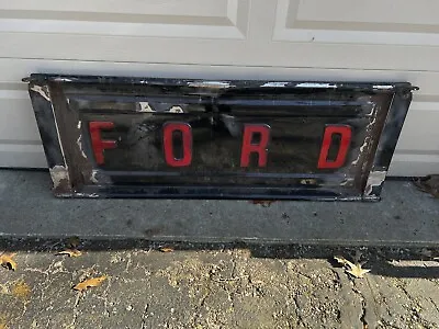 Vintage Antique FORD Embossed 1950's 1960s PICKUP TRUCK Tailgate Truck Hot Rod • $279.99