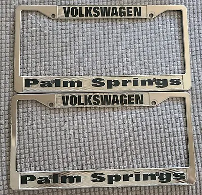  Volkswagen Palm Springs Califonia License Plate Frames VW Vanagon Bus Bug Thing • $119.99