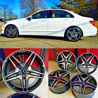 Mercedes 18 Inch E63 Black Edt Rims Wheels Set4 Wheels Fits 4matic E350 E300 Amg • $995