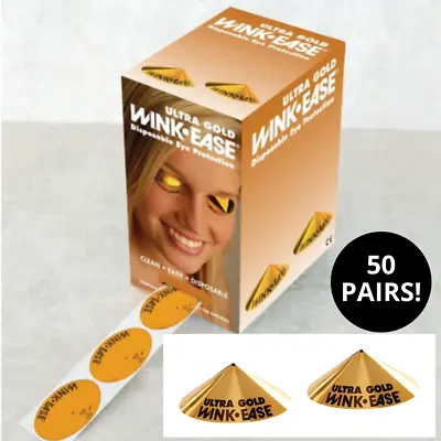 SUNBED GOGGLES WinkEase Disposable Sun Bed Tanning Eye Protection Cones 50 Pairs • £9.86