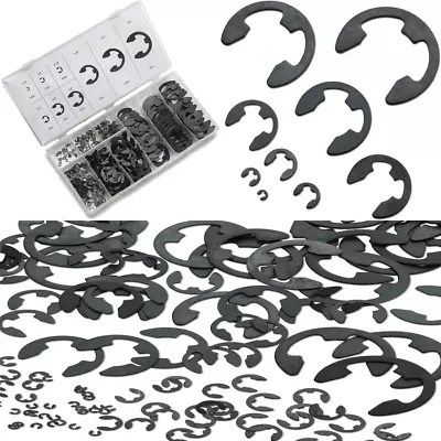 E-Clip Assortment Set Heat TreatedHigh Carbon Circlip Kit 300 PCS 9 SAE Sizes • $15.11