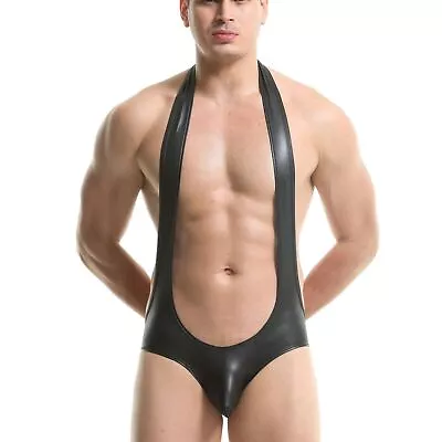 Men's Bodysuit Jumpsuit Leotard Wrestling Singlet Lingerie One Piece Underwear • £19.69