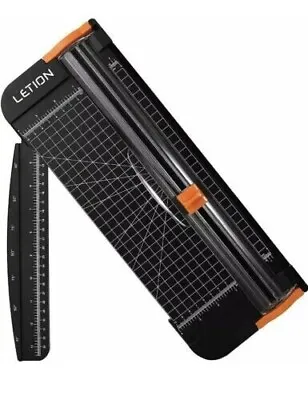 A4 Paper Cutter Trimmer Guillotine + Automatic Security Safeguard - Black • £9.99