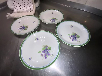 Ikea Viol Plates Set Of 4 Vintage Dessert Ceramic Plates 662-797-00 • $51.26