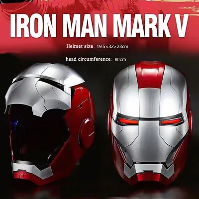  Iron Man MK5 Helmet 1:1 English Voice-controlled Wearable Mask Kid Gift NEW • $295.90