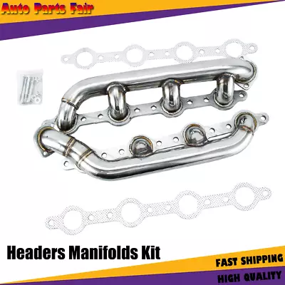 Stainless Steel Headers Manifolds Fits Ford F250 F350 F450 F550 7.3L 1999-2002 • $199