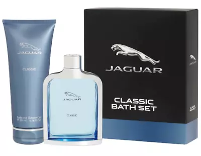 Perfume For Men Jaguar Classic Set EDT 100ml + Gel Shower Bath Samples Gift • $176.23