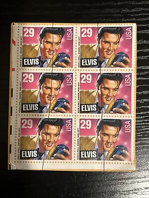 US Stamp: Scott #2721 29c Elvis Presley - Block Of 6 • $2