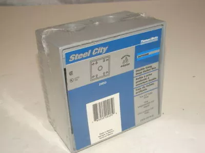 Steel City Ltd14-22 Deep Outdoor Weatherproof Aluminum 2 Gang Outlet Box • $14.99