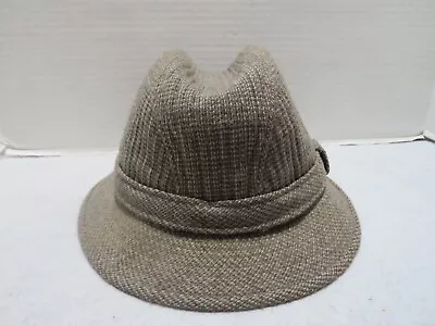 Vtg Totes Rain Fedora Tweed/plaid Mens Hat Size Med • $29.95