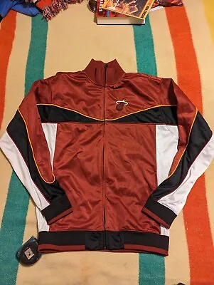 UNK Blue Label Jacket Mens XL Miami Heat Full Zip Red Colorblock Lined Pockets • $29.88