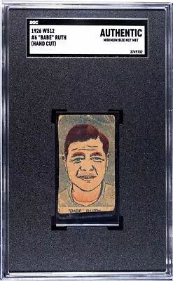 1926 W512 #6 - Babe Ruth (Hand Cut) HOF SGC Authentic (732)!! • $1499.99