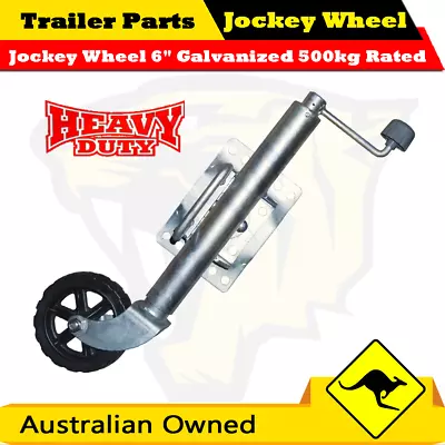 Jockey Wheel 6  Galvanized 500kg (1000lbs) Rated - Boat Jet-Ski Box Trailers • $80