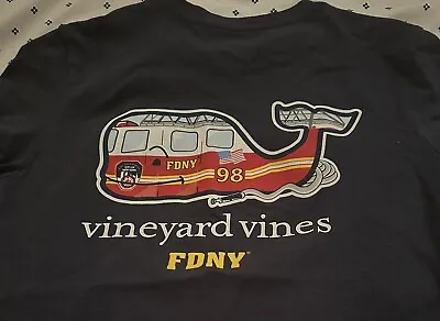 Vineyard Vines Boys M 12 14 FDNY Shirt  • $7