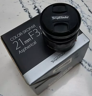 Voightlander 21mm F3.5 E-Mount Color-Skopar Aspherical In Perfect Condition • $335