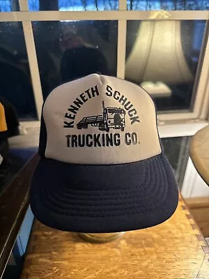 Vintage Kenneth Schuck Trucking Co. Snapback Baseball Cap Hat • $13.50