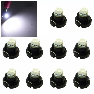 10Pcs T3 SMD LED Car Bulbs Neo Wedge Climate Gauges Dashboard Control Light • $2.99