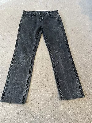 Levi’s Vintage 80s Black Tag Acid Wash Black Denim Jeans Size 30 • $16.99