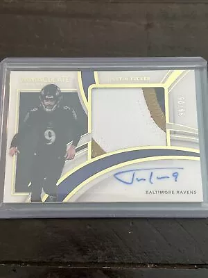 2022 Immaculate Justin Tucker 4 Color Patch Auto /99 • $26