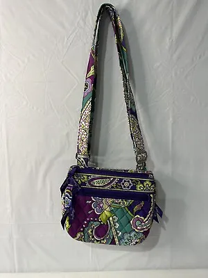 EUC-Vera Bradley Crossbody Saddle Purse/Bag In Heather Pattern • $10