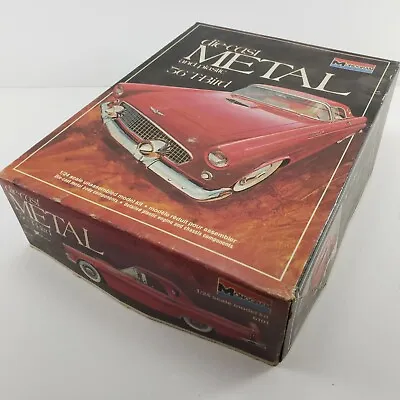 1956 T-Bird 1/24 Scale Monogram Die-Cast Metal And Plastic Model 6101 Open Box • $29.95