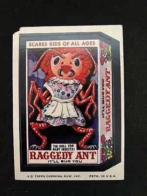 1974 Topps Wacky Packages Series #9 Tan Back Raggedy Ant  P/F • $2.25