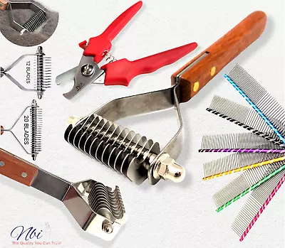 £2.99 • Buy Dog Stripping Grooming Comb Pet Undercoat Rake Fur Hair Dematting Shedding Tool