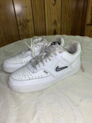 £38.33 • Buy Women’s White AF1 Nike Court Vision Low Sneaker W/Vel-cro Logo US Size 8.5