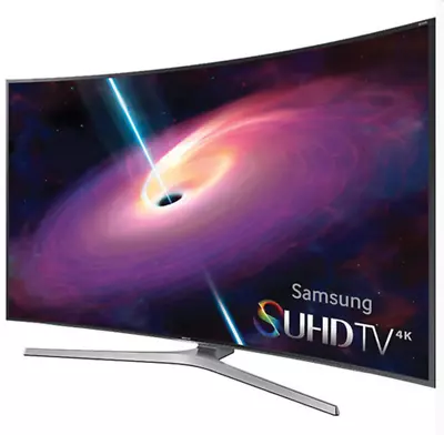 Samsung UN65JS9000 Curved 65-Inch 4K Ultra HD 3D Smart LED TV • $2600