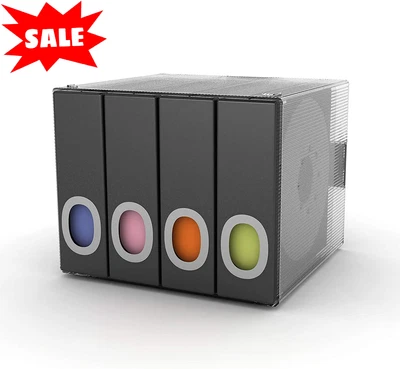 $23.98 • Buy Desk Organizer CD DVD Binder Media Disk Storage Case Plastic 96 CD's Black NEW