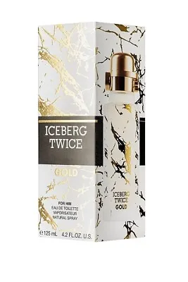 Iceberg Twice Gold EDT 75ml/125ml Eau De Toilette For Men New Pack • £27.48