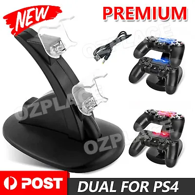 $12.95 • Buy Charger Dock Dual Stand Charging Station Pad For Playstation 4 PS4 Controller